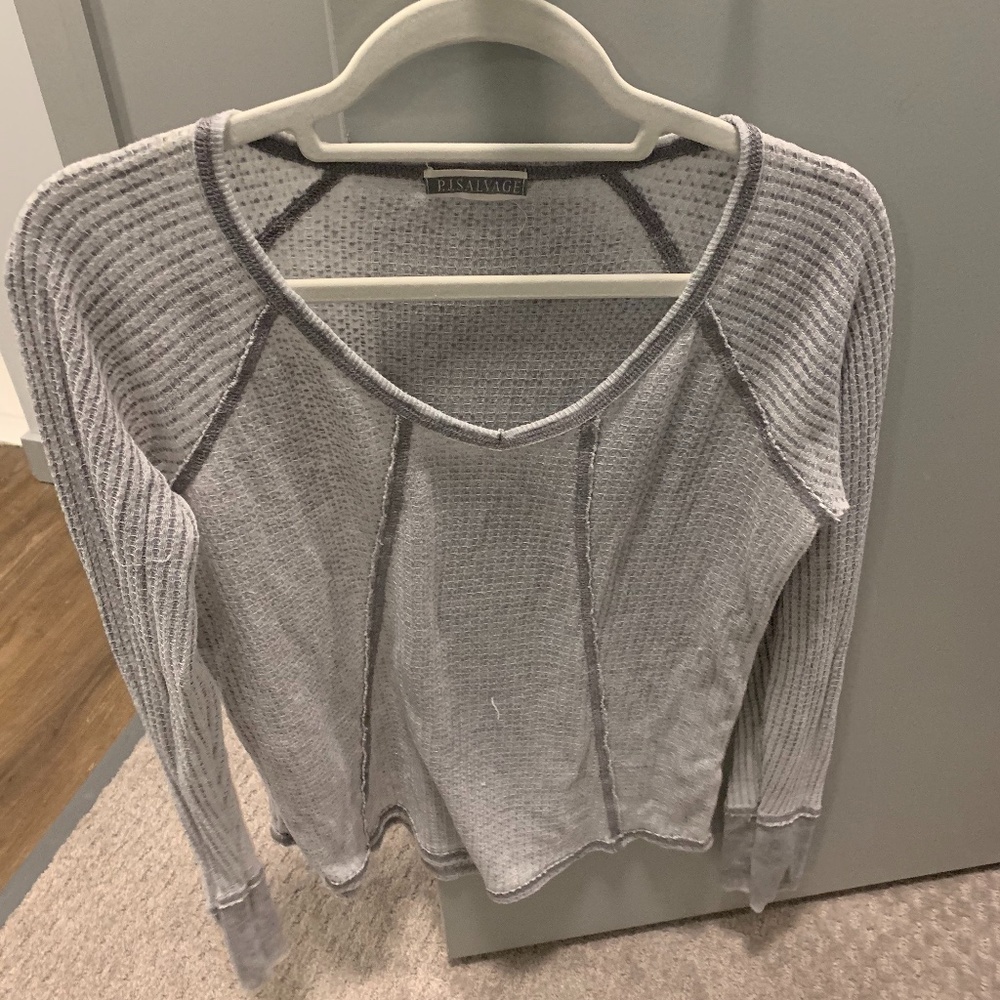 Grey PJ Salvage long sleeve top